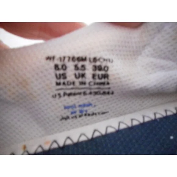 Keds Womens Mary Jane Comfort Shoes Sz 8 White Blue Leather Casual Hook & Loop - Picture 6 of 6